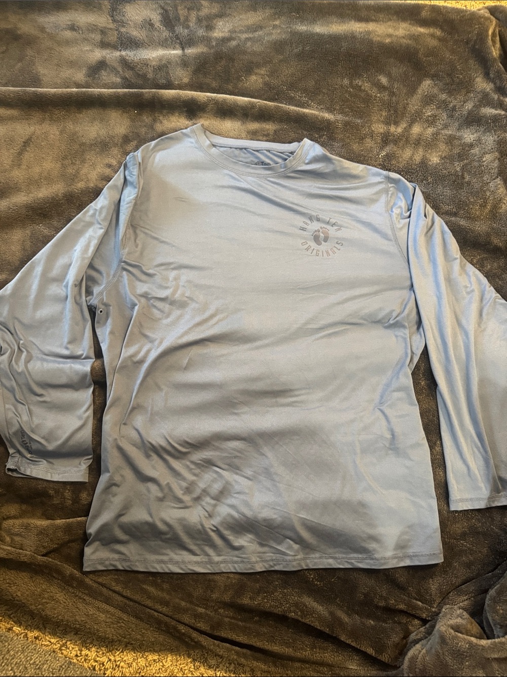 Hang Ten Light Blue Long-Sleeve Crewneck Shirt